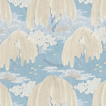 AF23108 WILLOW TREE Soft Blue Anna French Fabric