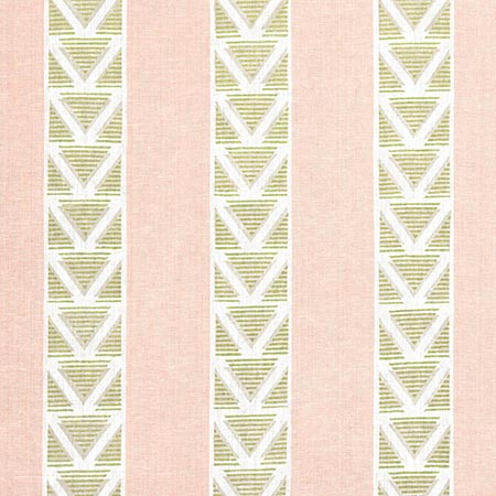 AF23163 BURTON STRIPE Blush and Green Anna French Fabric