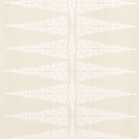 AF24541 ELLERY STRIPE White on Beige Anna French Fabric