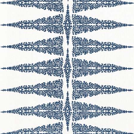 AF24547 ELLERY STRIPE Navy on White Anna French Fabric