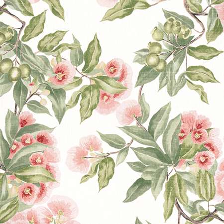 AF24550 CAMELLIA GARDEN Coral Anna French Fabric