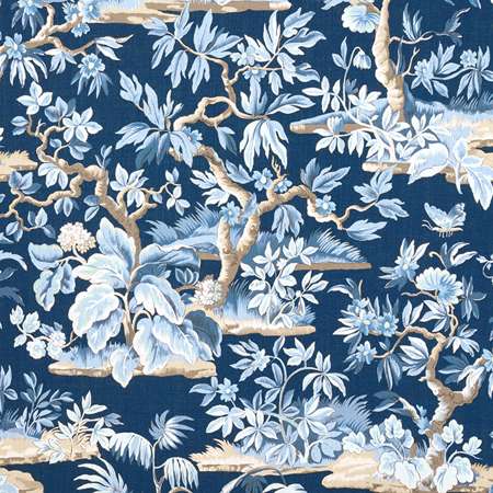 AF24563 ELWOOD Navy Anna French Fabric