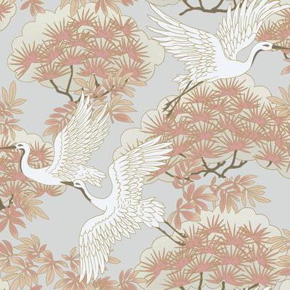 AF6590 Sprig & Heron York Wallpaper