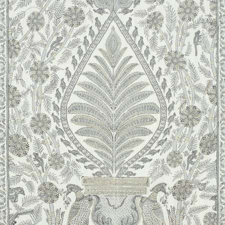 AF78724 PALAMPORE Grey Anna French Fabric