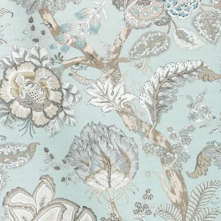 AF78737 KALAMKARI Robin's Egg Anna French Fabric