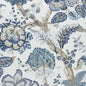 AF78738 KALAMKARI Blue and White Anna French Fabric