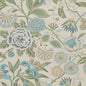 AF9620 CLEO Sky Blue and Green on Flax Anna French Fabric