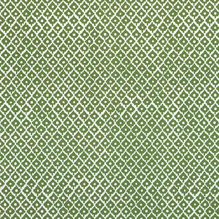 AF9629 PETIT ARBRE Green on White Anna French Fabric