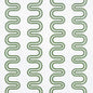 AF9635 HERRIOT WAY EMBROIDERY Green on White Anna French Fabric