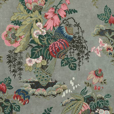 AF9643 FAIRBANKS Grey Anna French Fabric