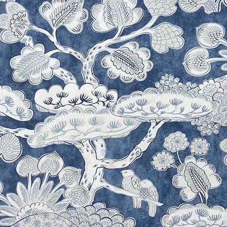 AF9862 TREE HOUSE Navy Anna French Fabric