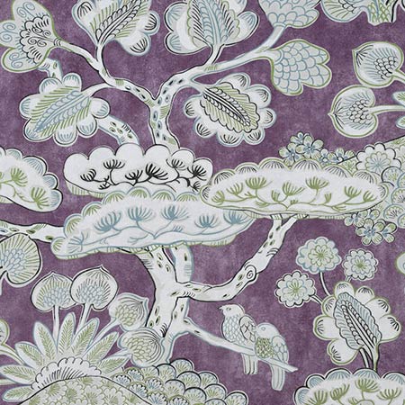 AF9865 TREE HOUSE Eggplant Anna French Fabric