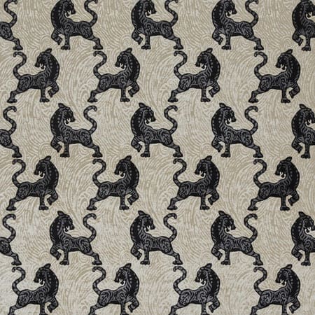 Africa 2 Black Tan Stout Fabric