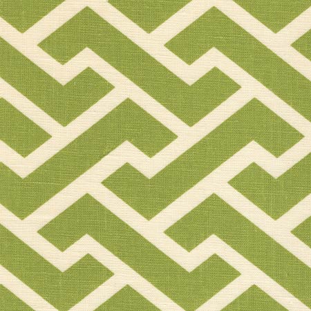 6345-14 AGA REVERSE Pistachio Green on Tint Quadrille Fabric