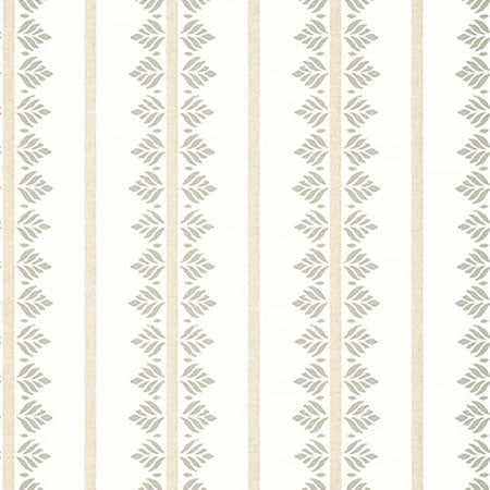 AT15104 FERN STRIPE Beige Anna French Wallpaper