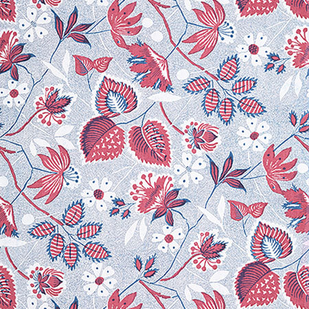 AT15115 INDIENNE HAZEL Red And Blue Anna French Wallpaper