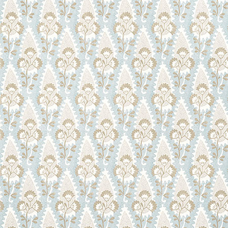 AT15123 CORNWALL Spa Blue Anna French Wallpaper