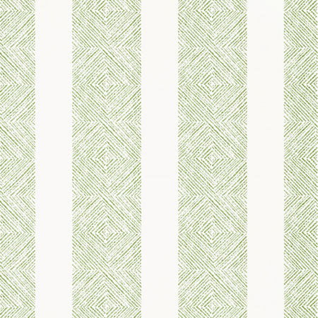 AT15125 CLIPPERTON STRIPE Green Anna French Wallpaper