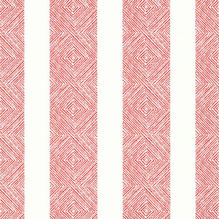 AT15126 CLIPPERTON STRIPE Red Anna French Wallpaper