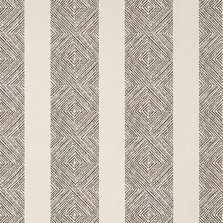 AT15130 CLIPPERTON STRIPE Brown On Natural Anna French Wallpaper