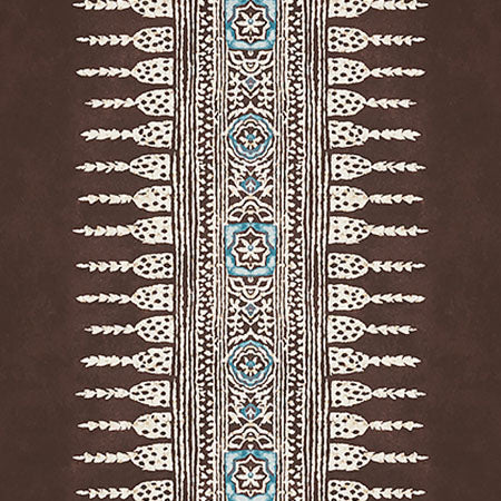 AT15139 JAVANESE STRIPE Brown Anna French Wallpaper