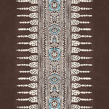 AT15139 JAVANESE STRIPE Brown Anna French Wallpaper