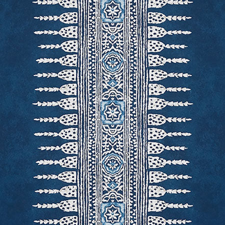 AT15142 JAVANESE STRIPE Navy Anna French Wallpaper