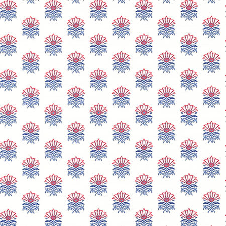 AT15156 MILFORD Red And Blue Anna French Wallpaper