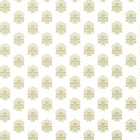 AT15158 MILFORD Beige And Green Anna French Wallpaper