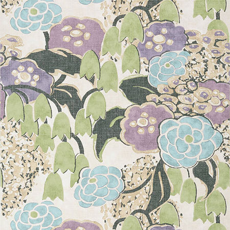 AT23101 LAURA Lavender And Green Anna French Wallpaper