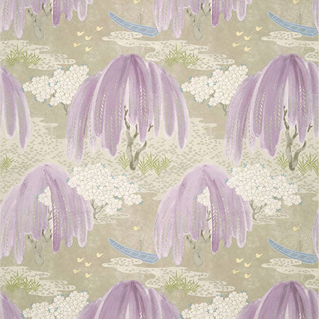 AT23107 WILLOW TREE Lavender Anna French Wallpaper