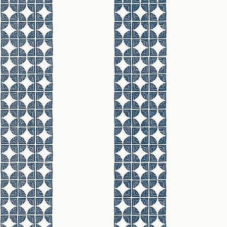 AT23130 FAIRMONT STRIPE Navy Anna French Wallpaper