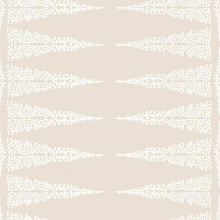 AT24541 ELLERY STRIPE White On Beige Anna French Wallpaper