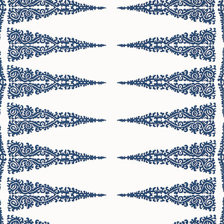 AT24547 ELLERY STRIPE Navy On White Anna French Wallpaper