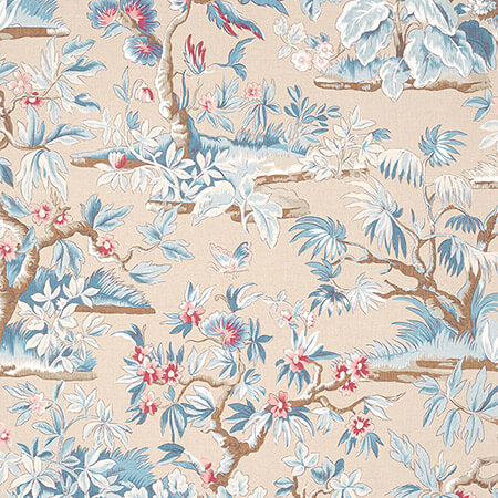 AT24564 ELWOOD Document Linen Anna French Wallpaper