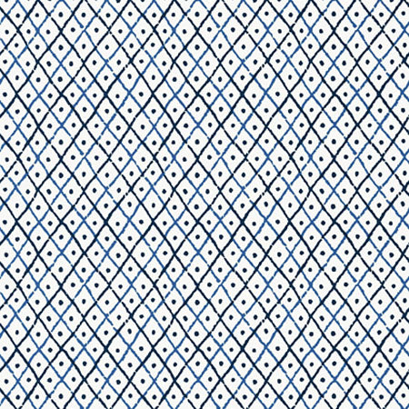 AT78750 MINI TRELLIS Blue Anna French Wallpaper