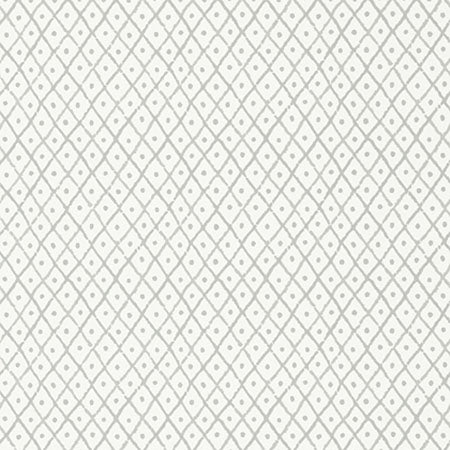 AT78753 MINI TRELLIS Grey Anna French Wallpaper