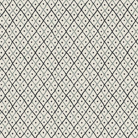 AT78756 MINI TRELLIS Charcoal Anna French Wallpaper