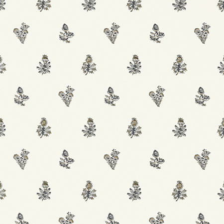 AT78759 JOUY Black On Cream Anna French Wallpaper