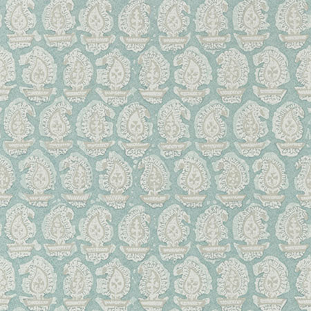 AT78783 GADA PAISLEY Robin's Egg Anna French Wallpaper