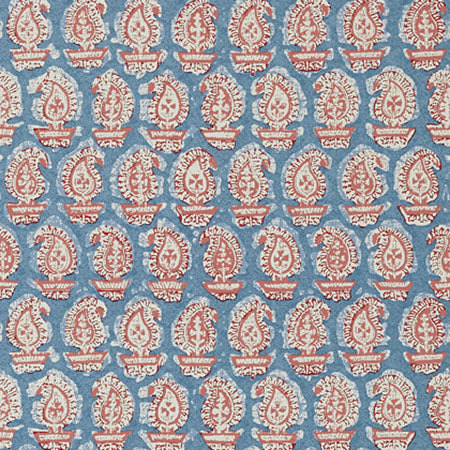 AT78786 GADA PAISLEY Red And Blue Anna French Wallpaper