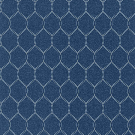 AT79150 LELAND TRELLIS Navy Anna French Wallpaper