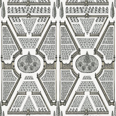 AT9598 AERIAL GARDEN Neutral Anna French Wallpaper