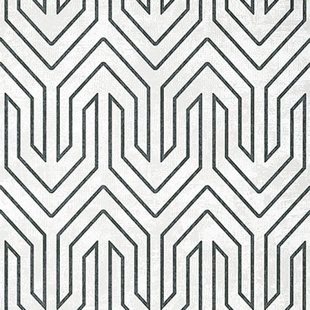 AT9615 COLBURN CHEVRON Black Anna French Wallpaper