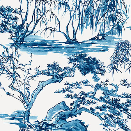 AT9826 KYOTO Navy Anna French Wallpaper