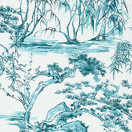 AT9827 KYOTO Robin'S Egg Anna French Wallpaper