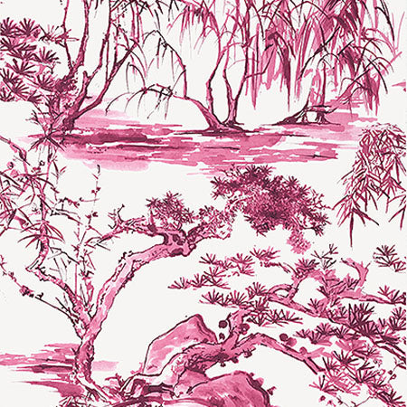 AT9831 KYOTO Fuchsia Anna French Wallpaper