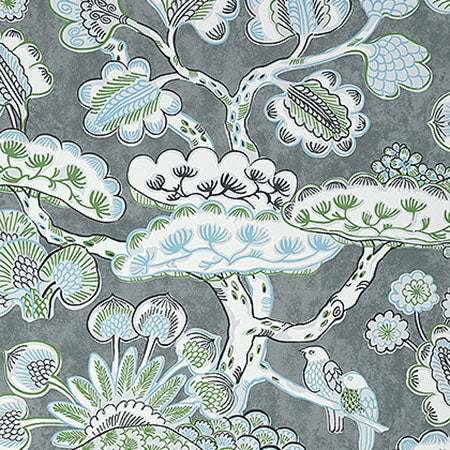 AT9864 TREE HOUSE Grey Anna French Wallpaper