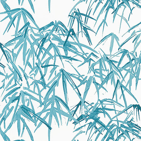 AT9868 KYOTO LEAVES Robin'S Egg Anna French Wallpaper