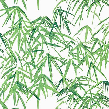 AT9869 KYOTO LEAVES Emerald Green Anna French Wallpaper